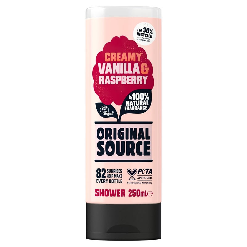 Original Source Cussons Vanilla Milk and Raspberry Original Source Shower Gel - Image 1